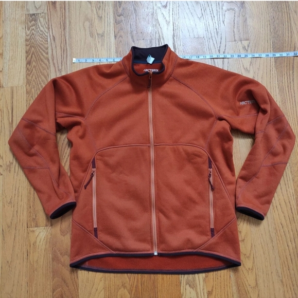 Arcteryx Arc'teryx Polartec Fleece Jacket Full Zip Made in Canada Orange men's L - Picture 9 of 13